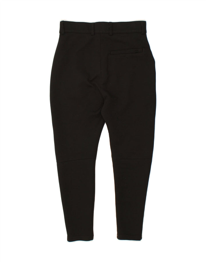 ZARA Womens Slim Chino Trousers Small W27 L23 Black Polyester Vintage Zara and Second-Hand Zara from Messina Hembry 