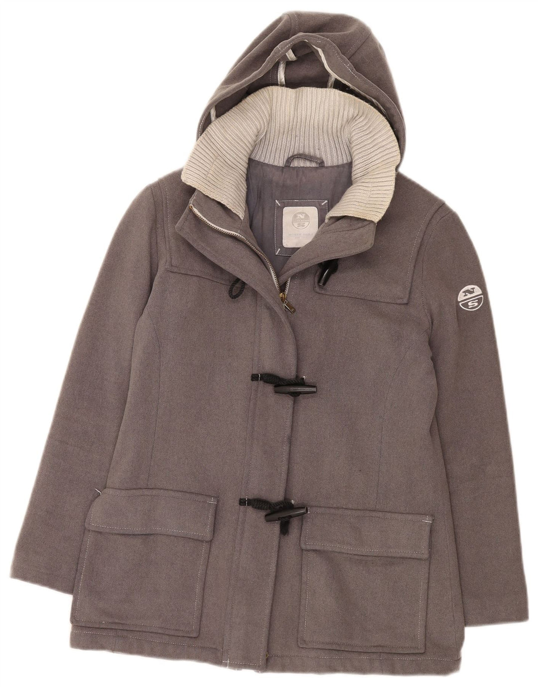 North Sails Veste de sport à capuche pour femme UK 10 Petite laine grise
