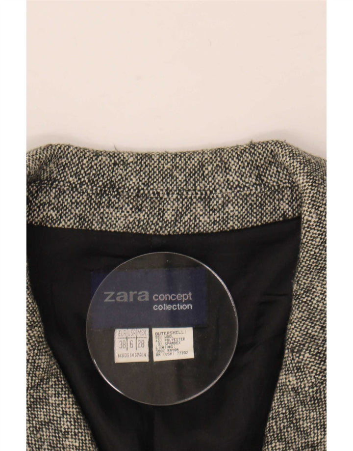 Zara Femme Manteau Oversize EU 38 Petite Laine Grise