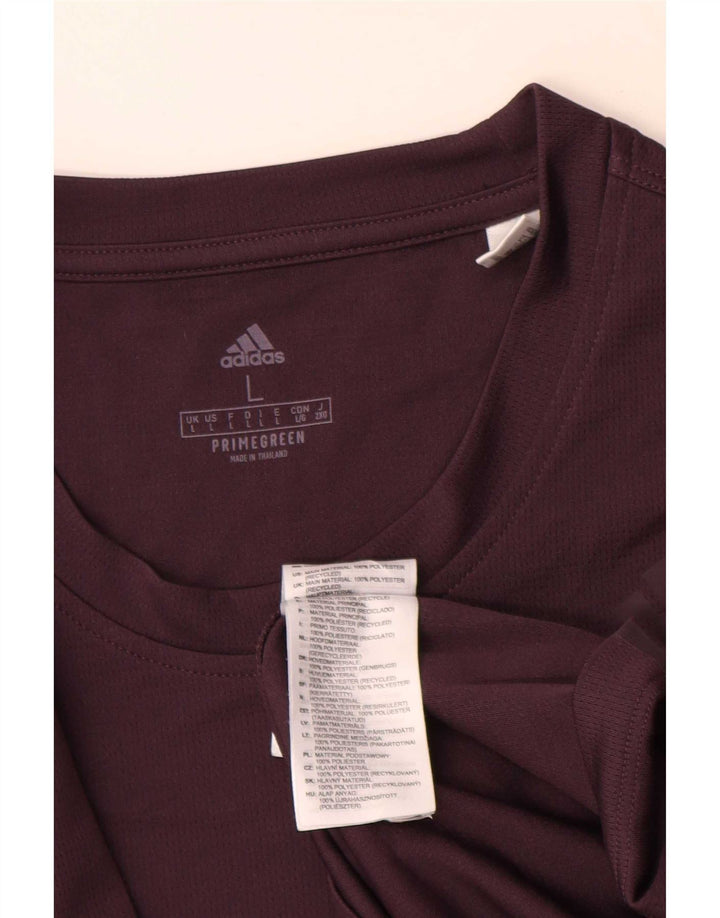 Adidas T-Shirt Homme Haut Large Violet Polyester