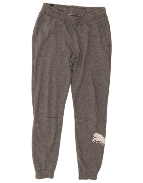 Puma Pantalon de Survêtement Graphique Joggers Homme Gris Moyen Moucheté Coton