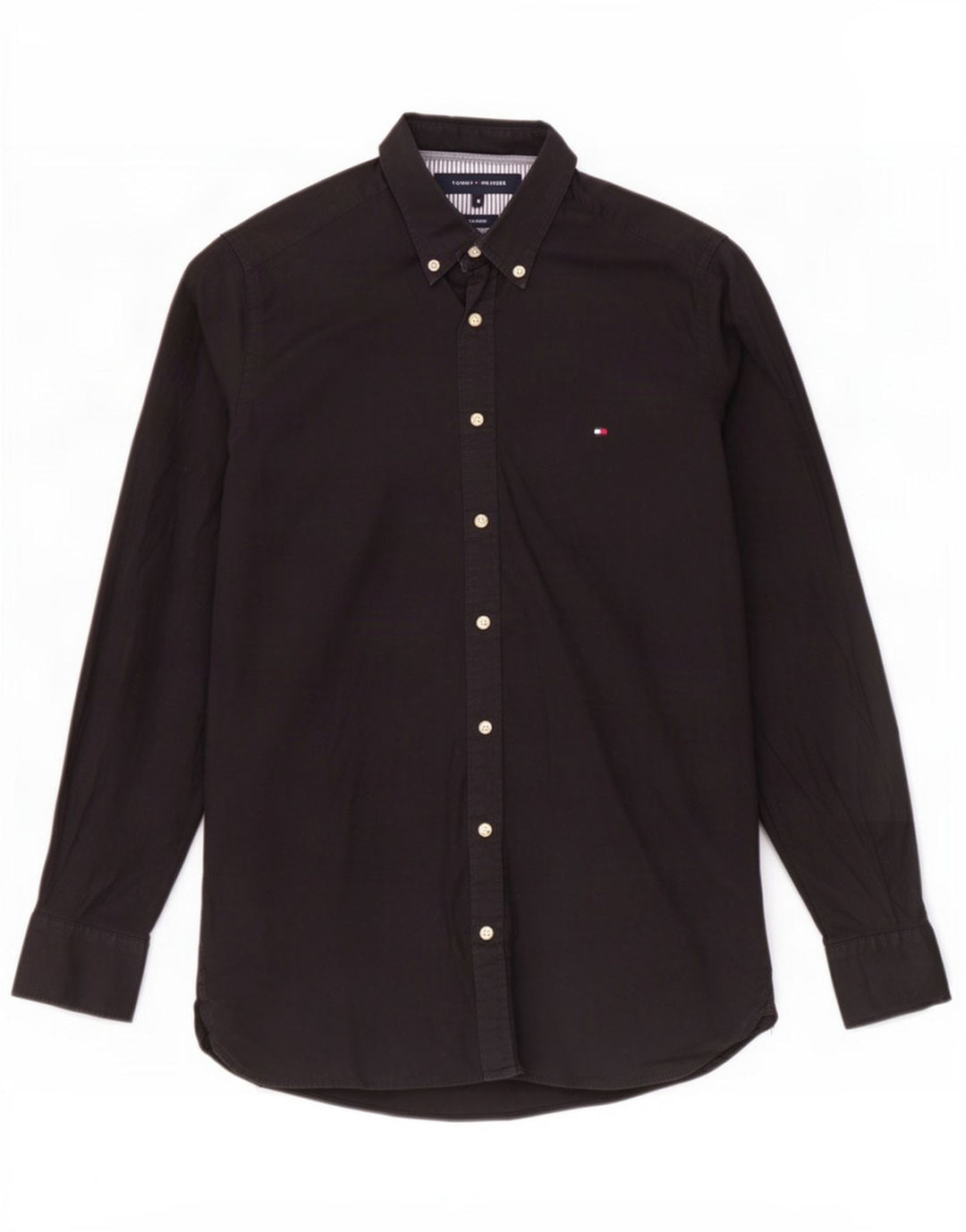Tommy Hilfiger Chemise Stretch Homme Noir Moyen Coton
