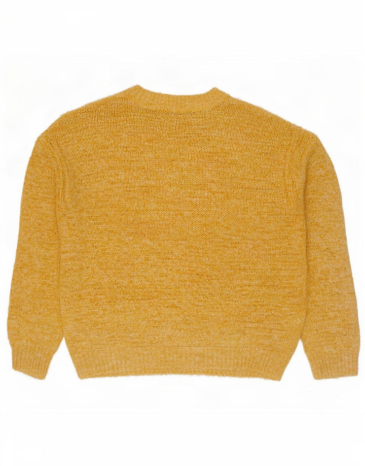 Marks & Spencer Pull à col rond pour femme UK 14 Jaune moyen
