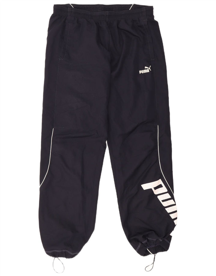 Puma Pantalon de Survêtement Graphique Homme Bleu Marine Large