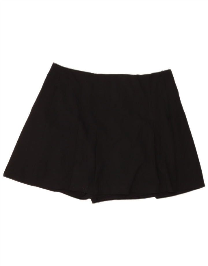 Zara Femme Jupe-short Mini Jupe Large W30 Noir Polyester