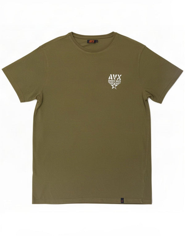 Avirex T-shirt pour homme Large Kaki