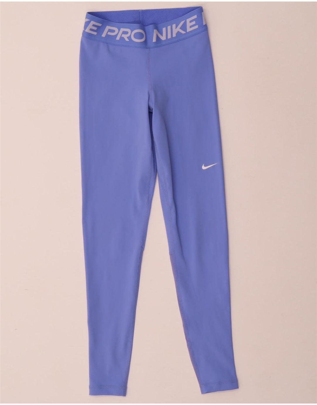 NIKE Legging graphique Dri Fit pour femme UK 6 XS Bleu Polyester