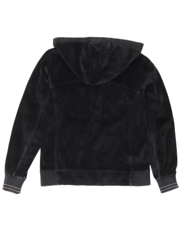 Champion Pull à capuche zippé en velours pour femme Easy Fit UK 10 Small Bleu marine