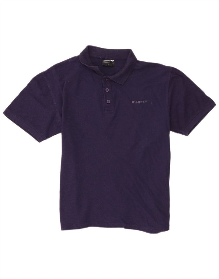 Lotto Polo Homme Grand Bleu Marine Coton