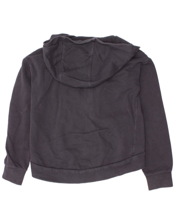 Nike Pull à capuche zippé pour fille 8-9 ans Petit coton noir