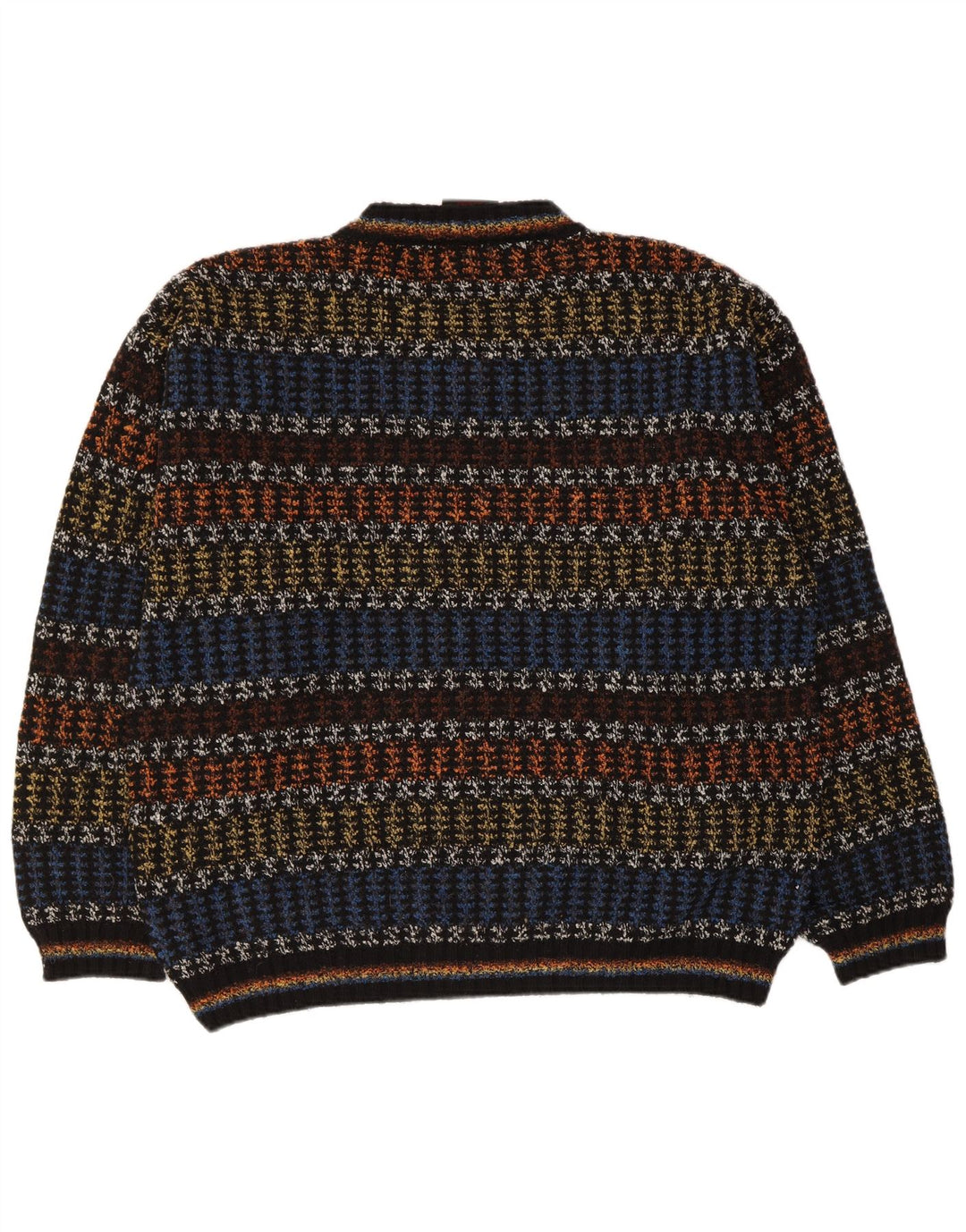 Oxymel Pull Col V Homme Laine Rayée Multicolore Moyenne