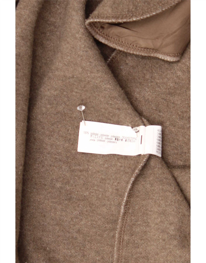 Zara Womens Pardessus UK 16 Large Marron Polyester