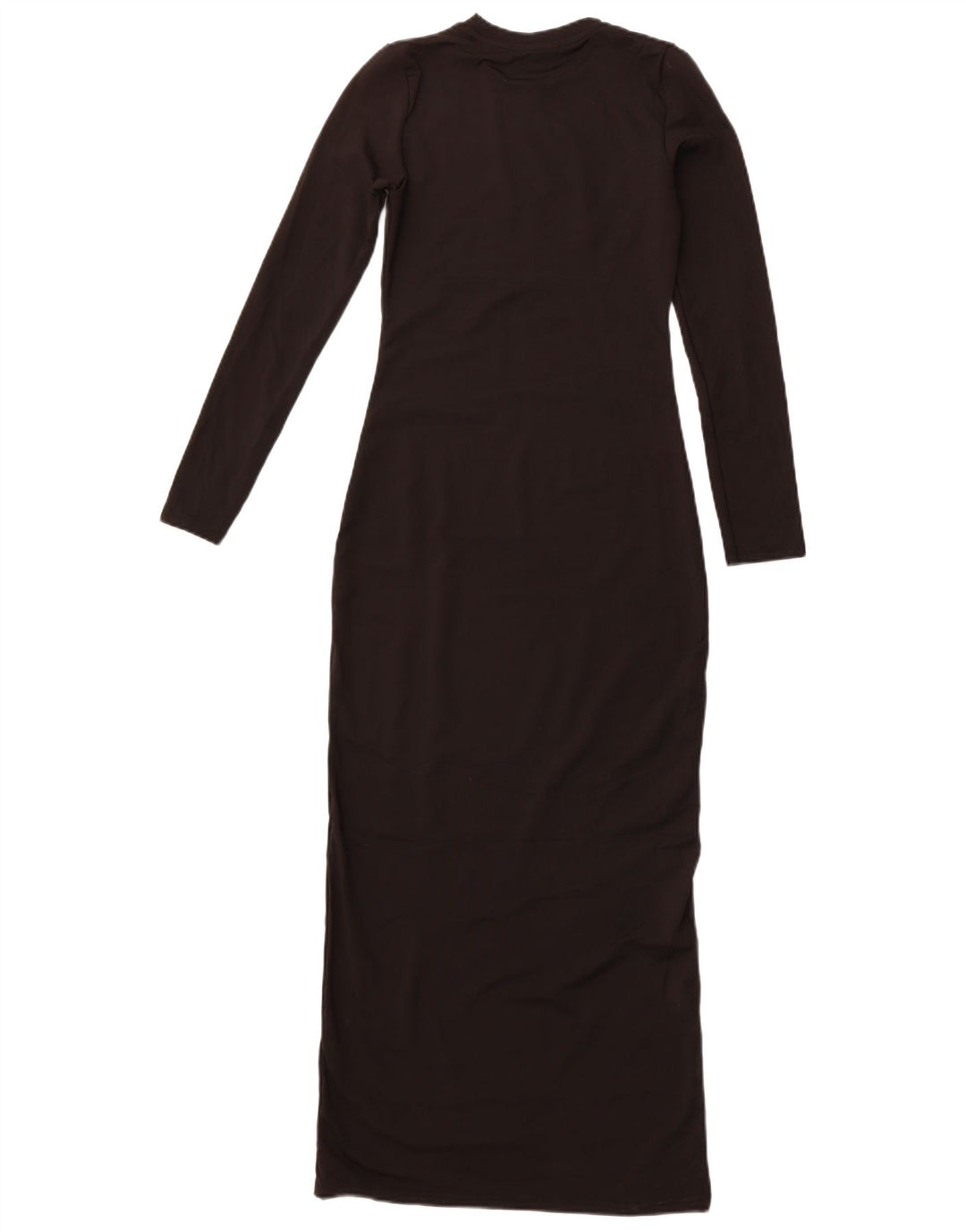 ZARA Robe longue à manches longues pour femme UK 12 Noir moyen