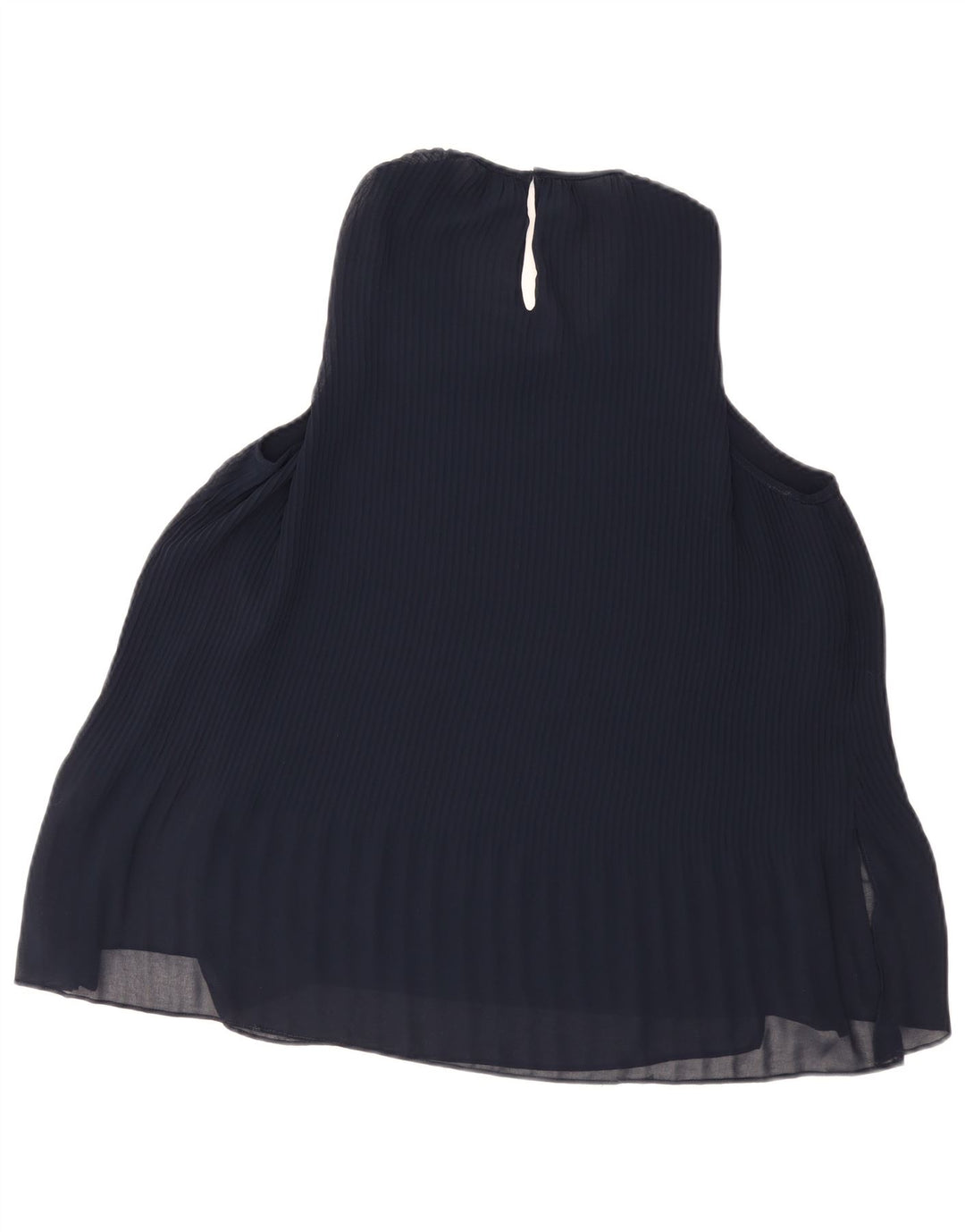 Zara Chemisier sans manches pour femme UK 10 Small Bleu marine