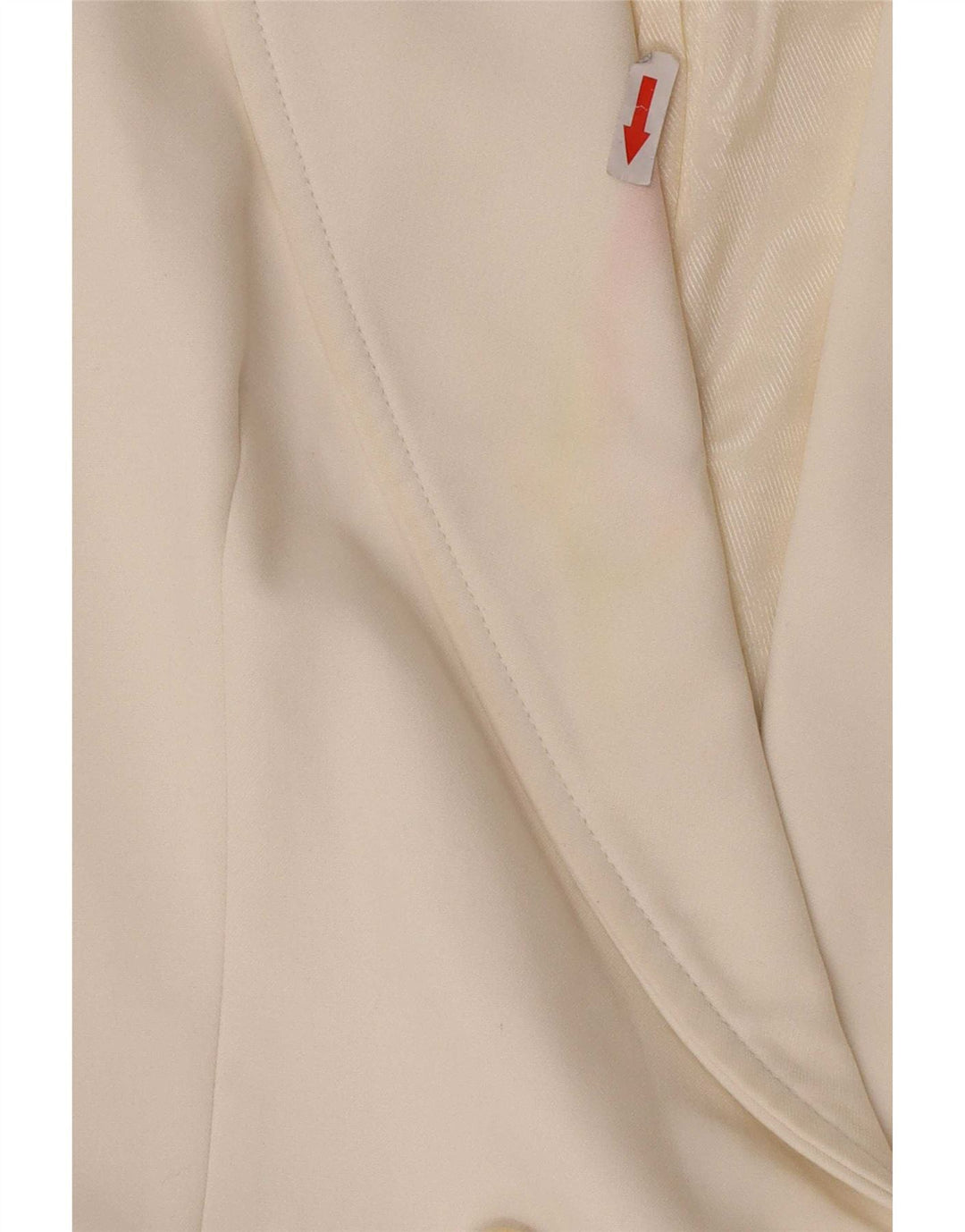 Zara Veste blazer sans manches à double boutonnage pour femme UK 12 Blanc moyen