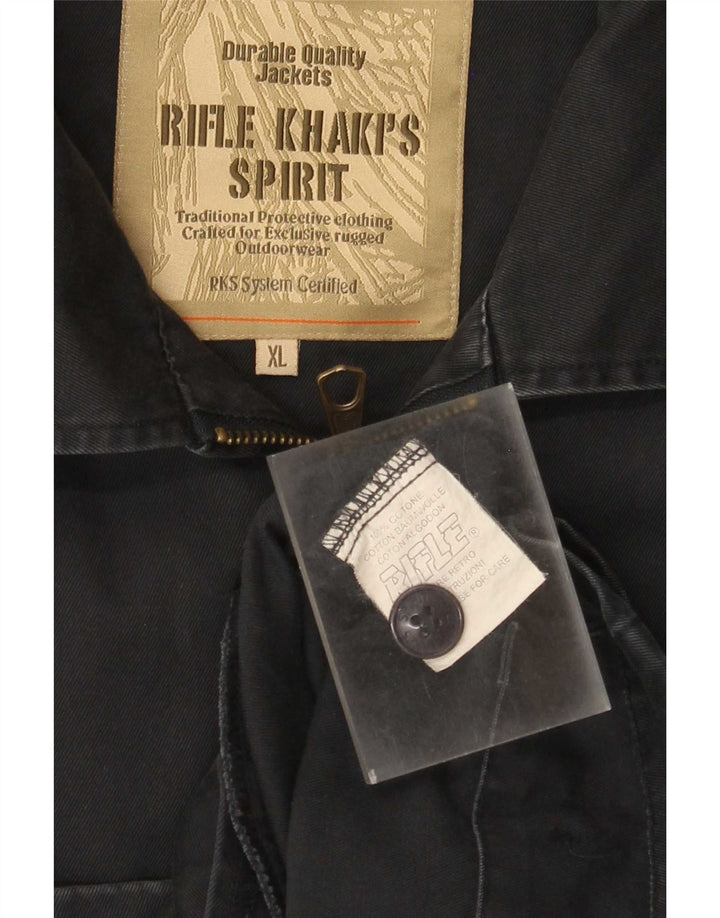 Rifle Veste Bomber Homme UK 42 XL Bleu Marine Coton