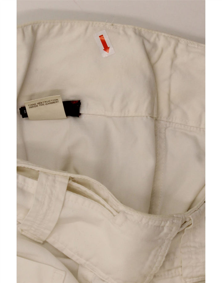 DIESEL Pantalon Chino Coupe Ample Femme W28 L31 Coton Blanc