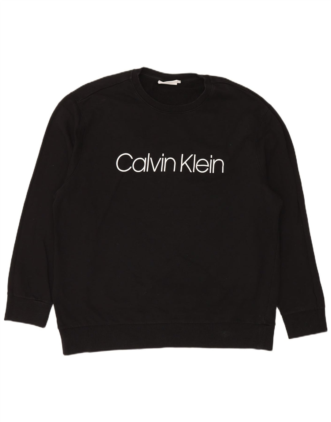 Calvin Klein Sweat-shirt graphique pour homme 4XL en coton noir