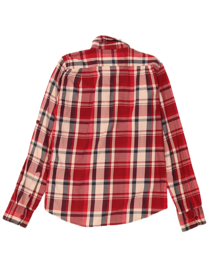 Superdry Chemise Homme Grand Carreau Rouge Coton