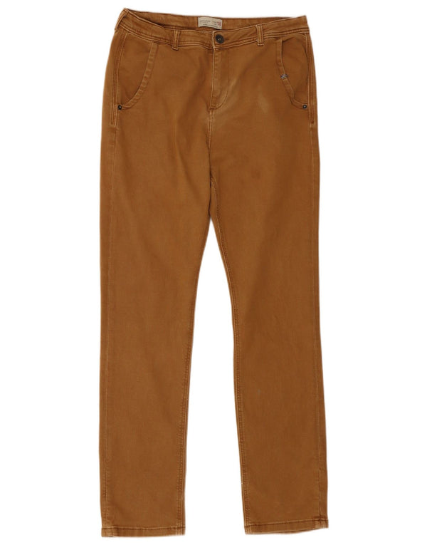 Pantalon décontracté droit Zara garçon 13-14 ans W30 L29 coton marron