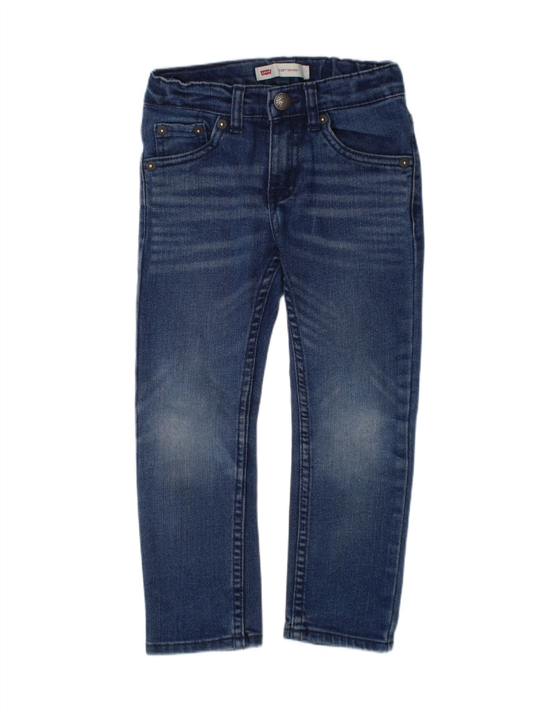LEVI'S Boys 510 Skinny Jeans 3-4 Years W20 L15 Blue Cotton Vintage Levi's and Second-Hand Levi's from Messina Hembry 