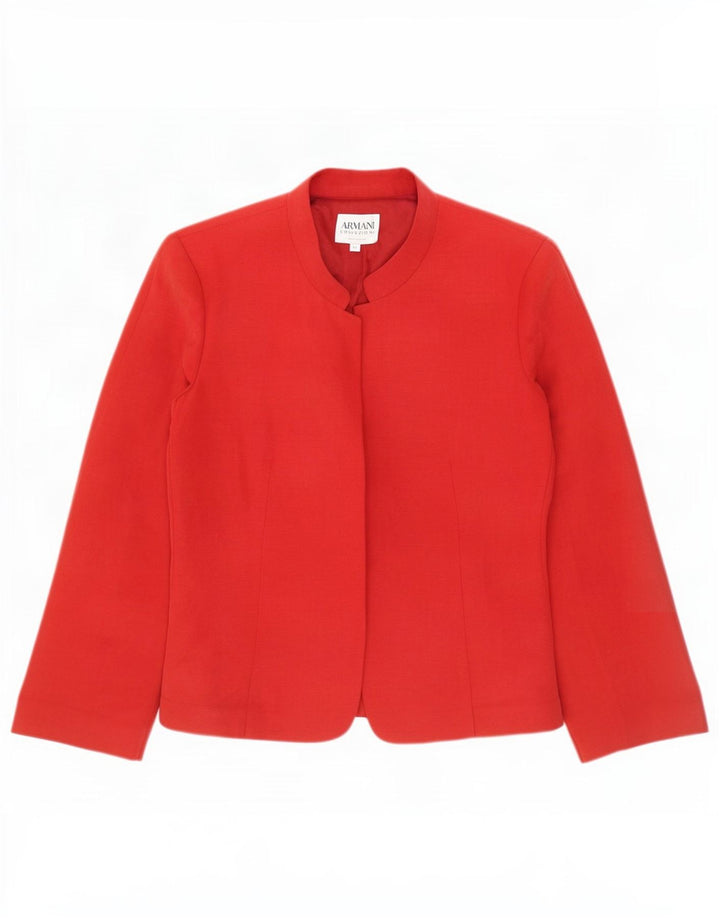 Armani Collezioni Veste Blazer Femme IT 42 Lin Rouge Moyen