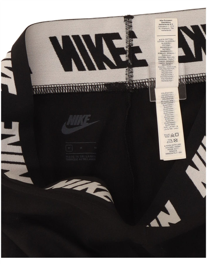 Nike Leggings graphiques pour femmes UK 12 coton noir moyen