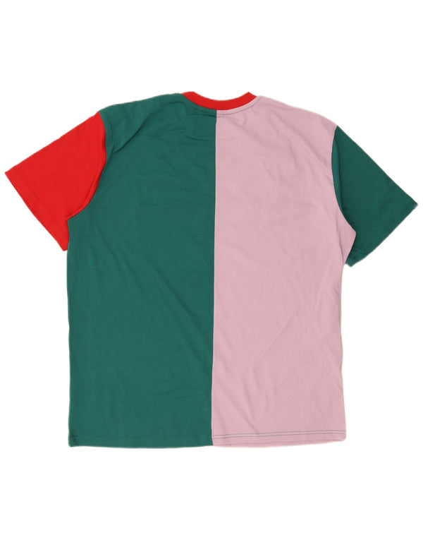 Karl Kani T-shirt graphique pour homme en coton color block grand vert