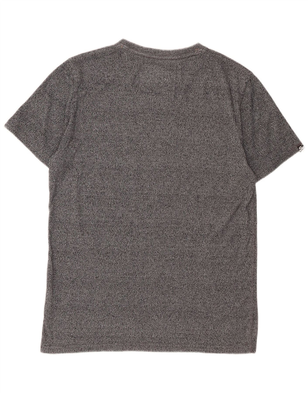 SUPERDRY T-Shirt Graphique Homme Gris Moyen Moucheté Coton