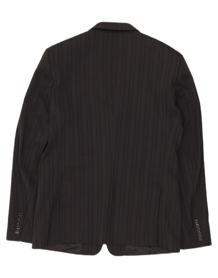 Massimo Rebecchi Costume 2 pièces pour homme IT 50 Large W34 L31 Noir rayé