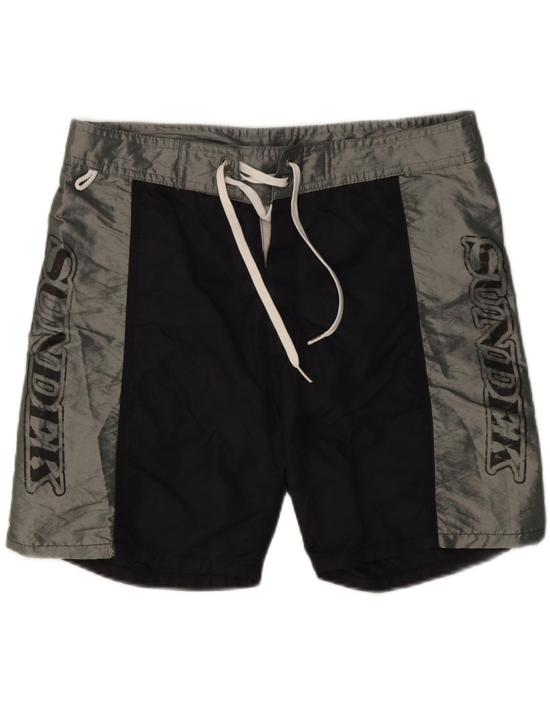 SUNDEK Short de Bain Graphique Homme Nylon Colorblock Noir Moyen