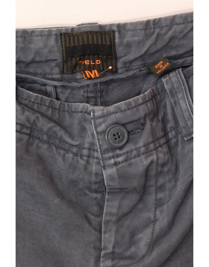 SUPERDRY Short Cargo Homme Moyen W32 Gris Coton