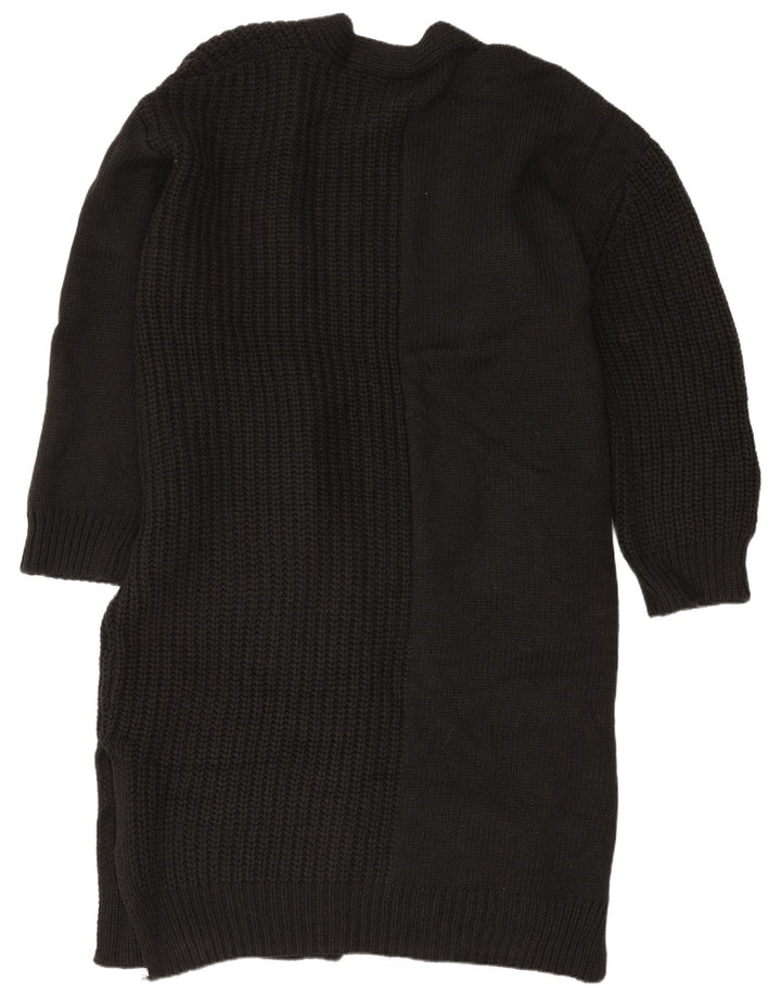 Topshop Cardigan long surdimensionné pour femme EU 36/38 Petit Noir