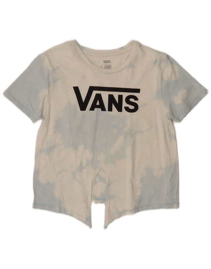 Vans T-shirt graphique pour femme UK 10 Small Blanc Tie Dye