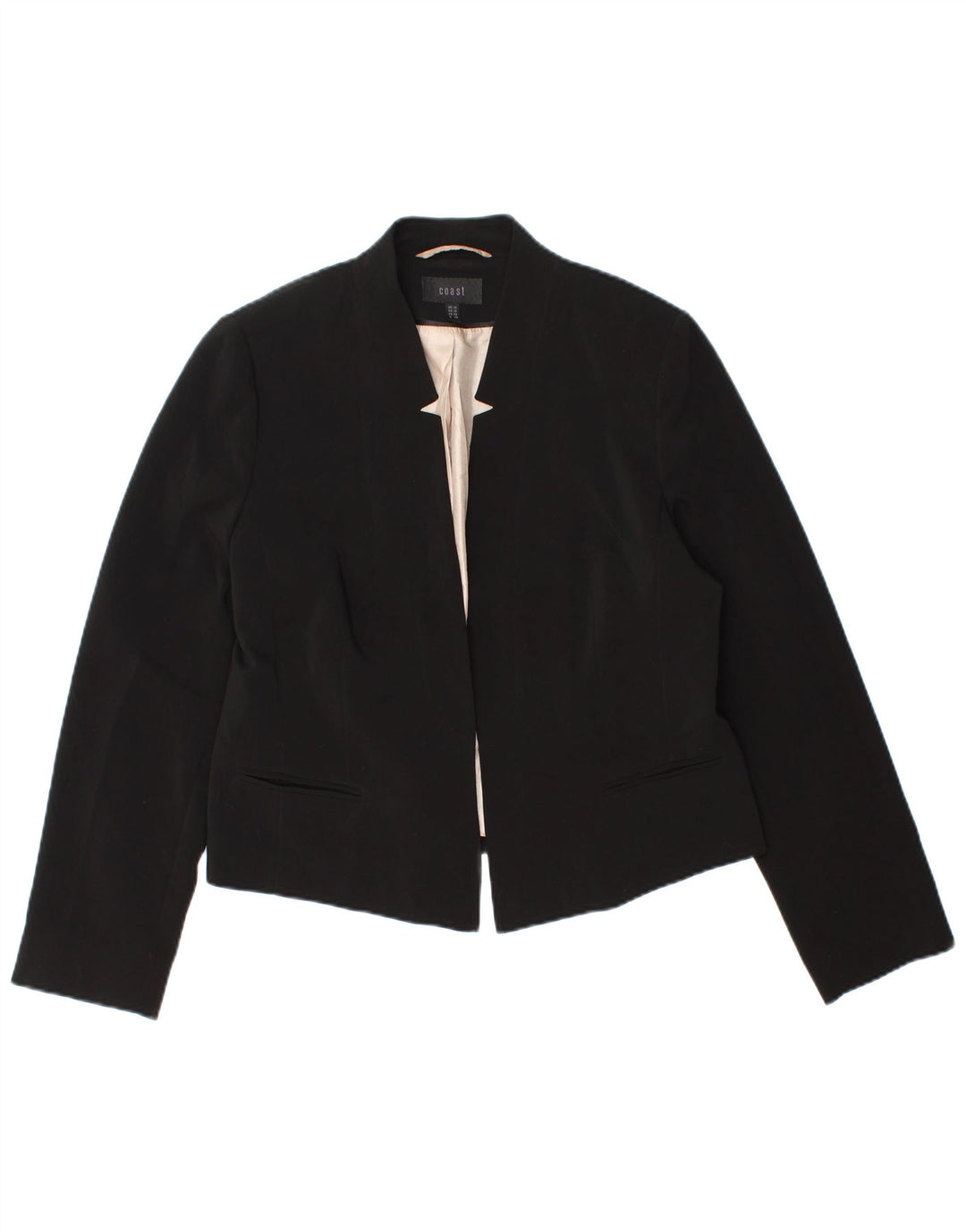 Coast Veste Blazer Femme UK 14 Grand Noir Polyester
