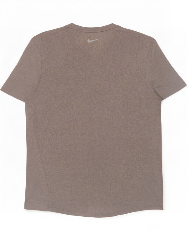 Nike Homme Dri Fit T-Shirt Haut Gris Moyen Polyester