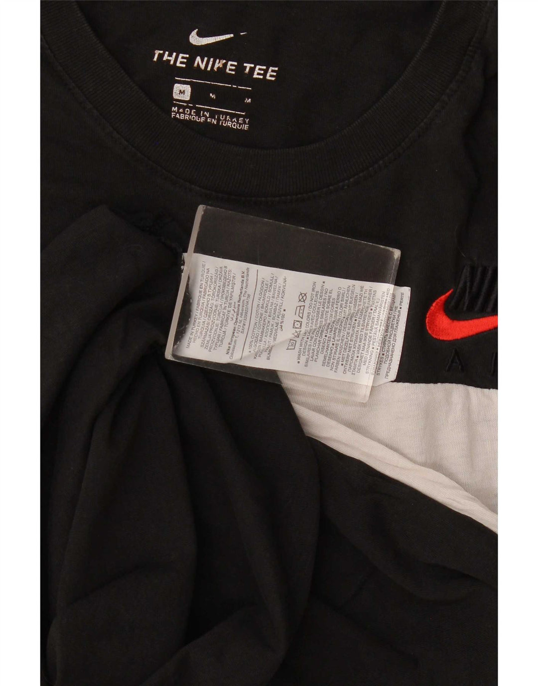 Nike T-shirt graphique en coton color block noir moyen pour homme