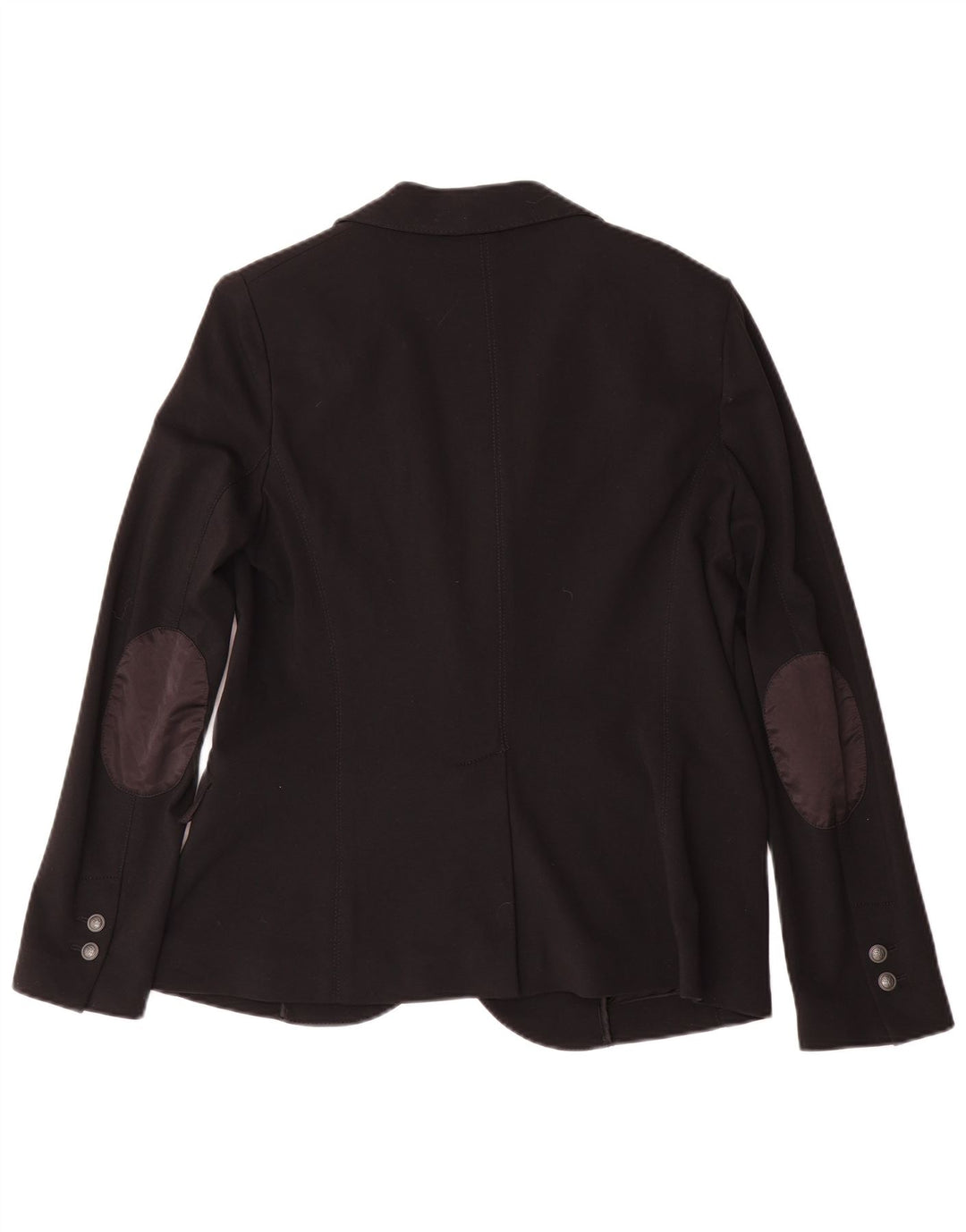 Trussardi Jeans Veste Blazer 2 Boutons Femme IT 46 Large Noir Viscose
