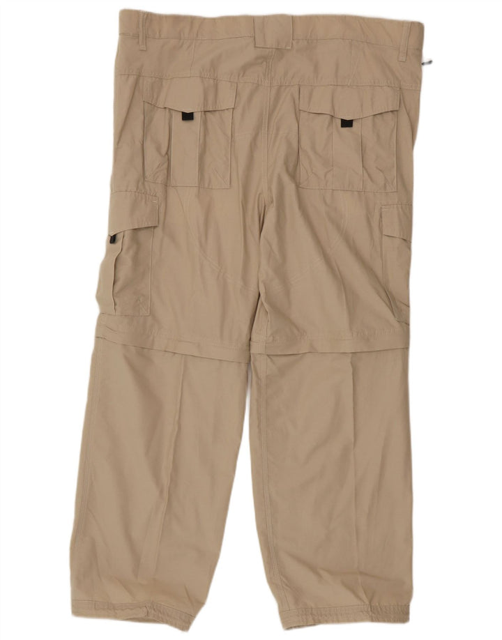 Marks & Spencer Pantalon cargo coupe classique pour homme W40 L29 Coton beige