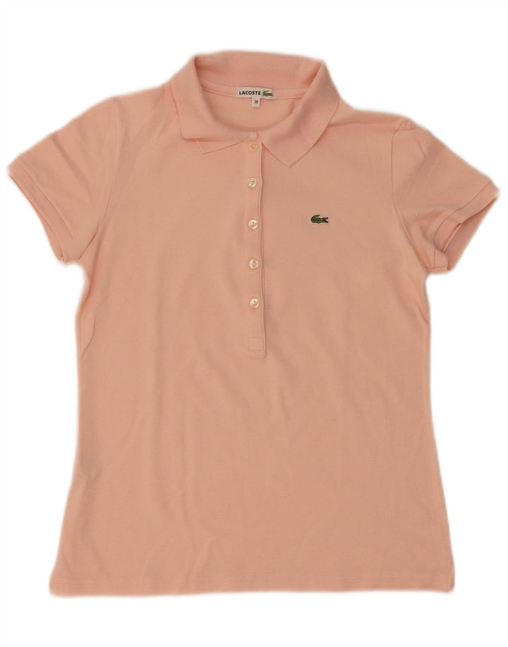 Lacoste Polo Femme Taille 38 Coton Rose Moyen