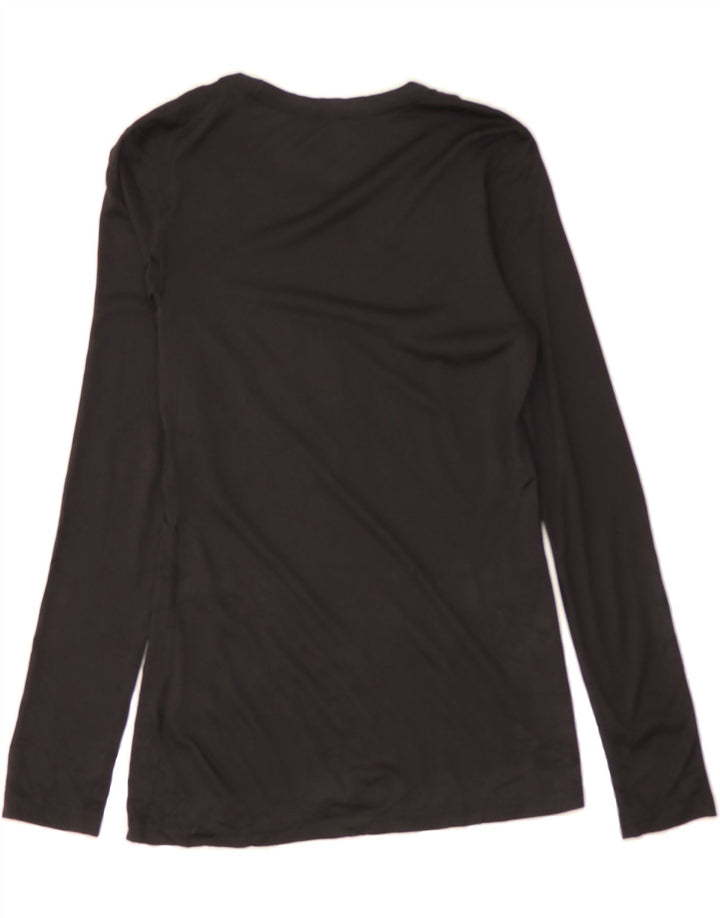 NIKE Mens Dri Fit Graphic Top Long Sleeve XS Black Polyester Vintage Nike and Second-Hand Nike from Messina Hembry 