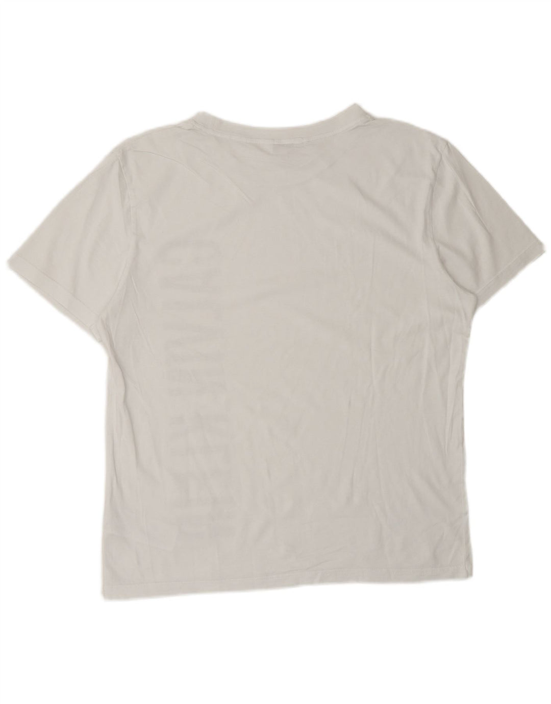 CALVIN KLEIN T-Shirt Graphique Homme Blanc Moyen Coton