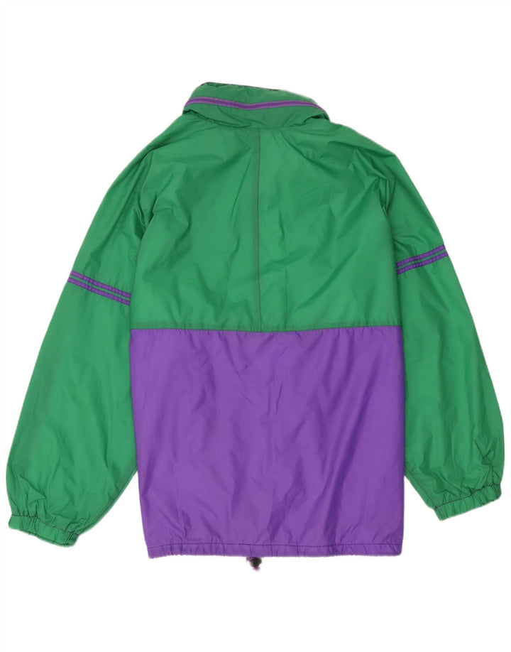 Marcel Clair Veste de pluie pour homme UK 40 Large Vert Colorblock Polyamide