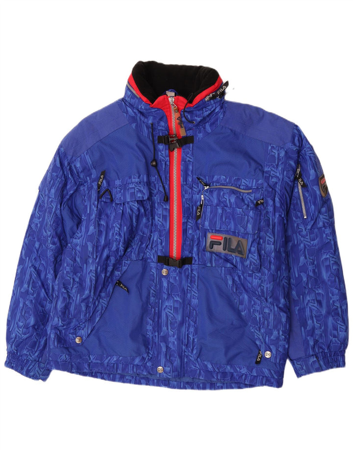 Fila Veste de ski femme IT 54 3XL Bleu géométrique