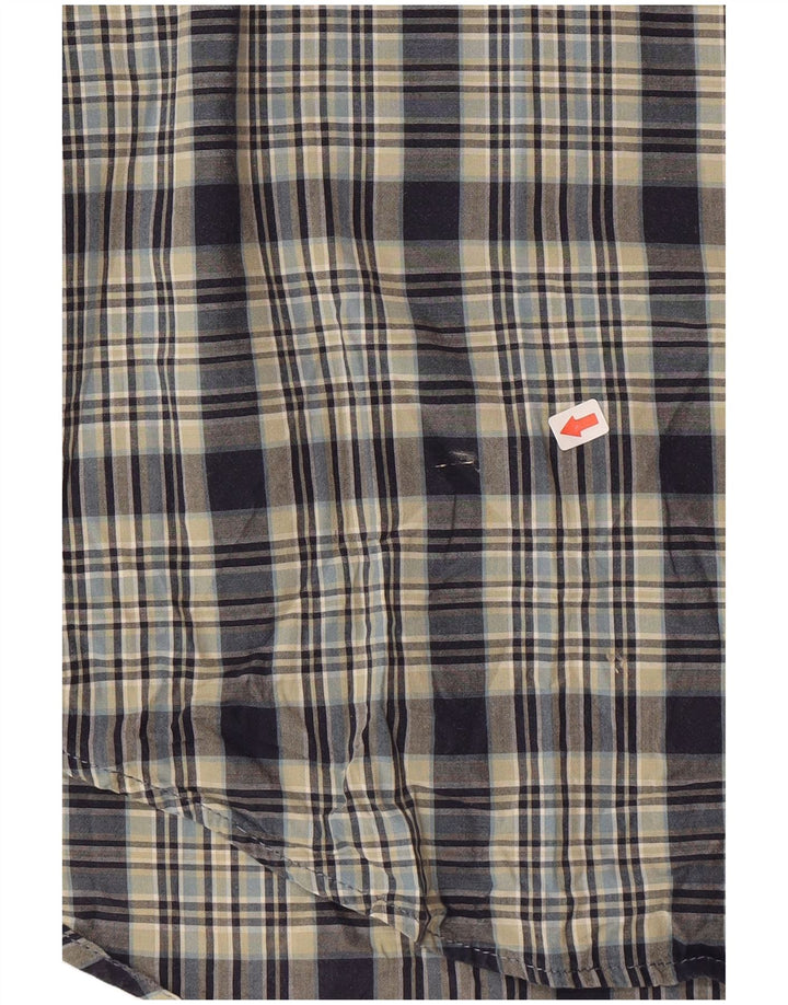 Timberland Chemise Homme Bleu Moyen Carreaux Coton