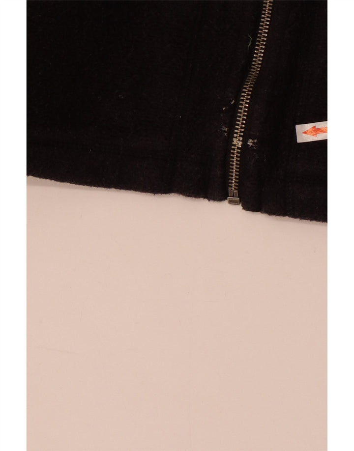 Fat Face Pull à capuche zippé pour femme UK 14 Coton noir moyen