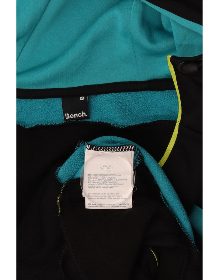 Bench Pull à capuche zippé pour homme en polyester color block noir moyen