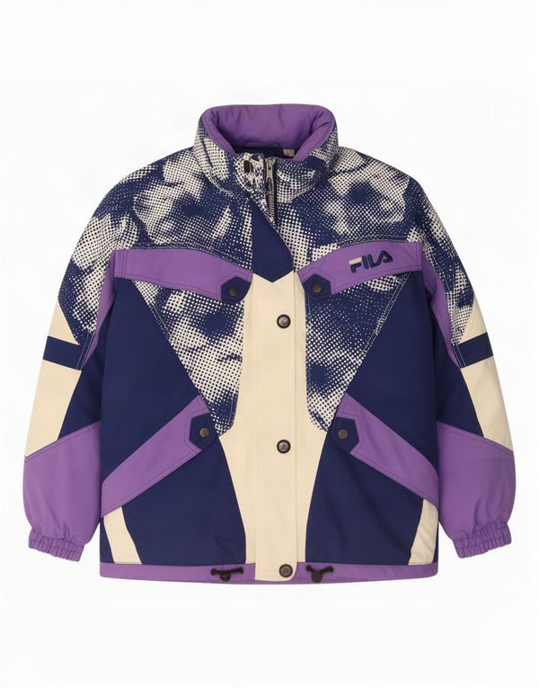 Fila Veste de ski surdimensionnée pour femme IT 42 Medium Multicolore Colourblock