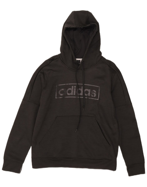 Adidas Climawarm Graphic Sweat à capuche pour femme UK 16/18 Grand Noir