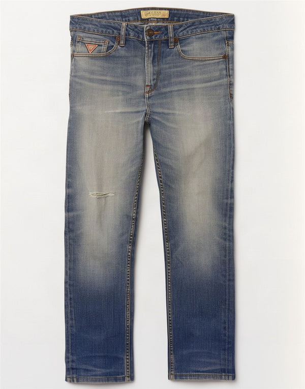 Guess Jean droit homme W32 L29 bleu coton
